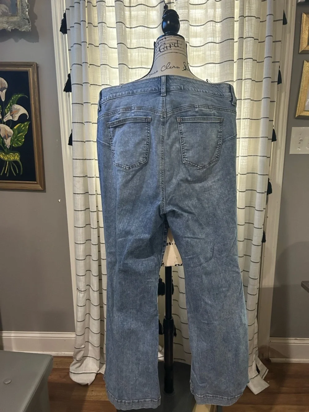 Torrid Light Wash Flare Jeans - Blue - Picture 6 of 8
